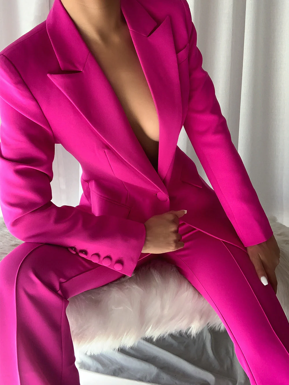 212 Blazer & Pants Set in Purple - Image 5