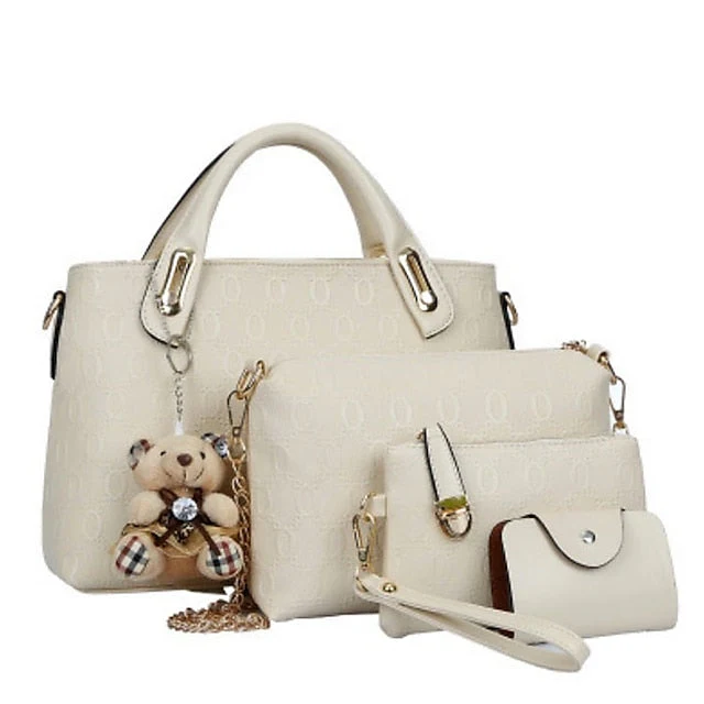 4 Bag Leather Purse PU Pieces Set - Image 3