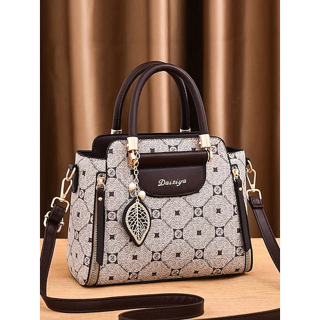 Accents Elegant Faux with Red and Leather Handbag - Image 10