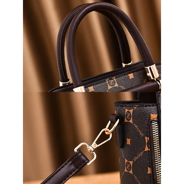 Accents Elegant Faux with Red and Leather Handbag - Image 4