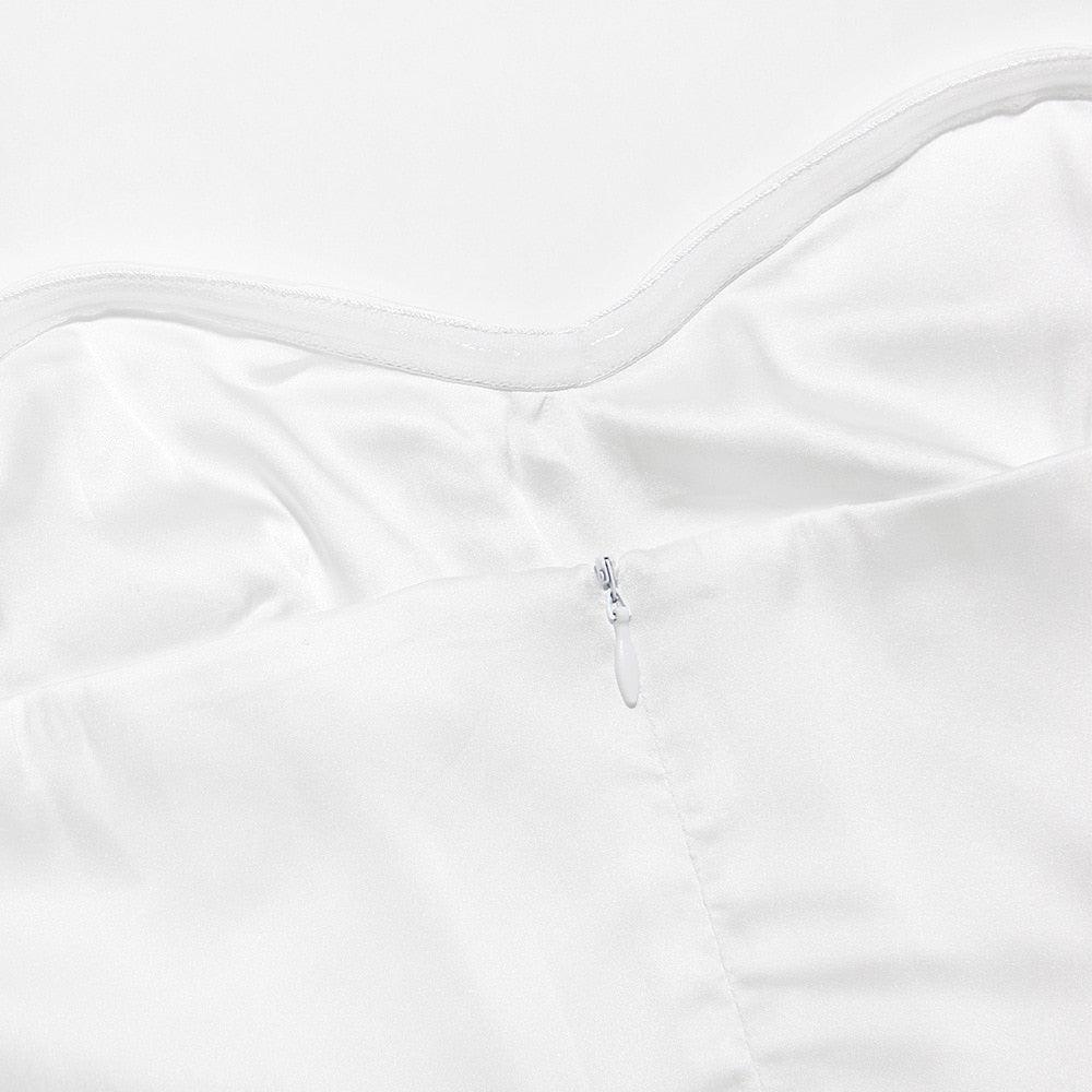 Aligned With You Satin Rose Halter Mini Dress - Image 7