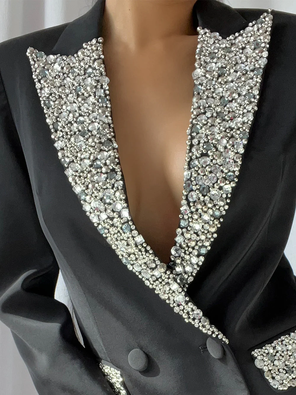 AMANZE Crystal Embellished Blazer Mini Dress - Image 5