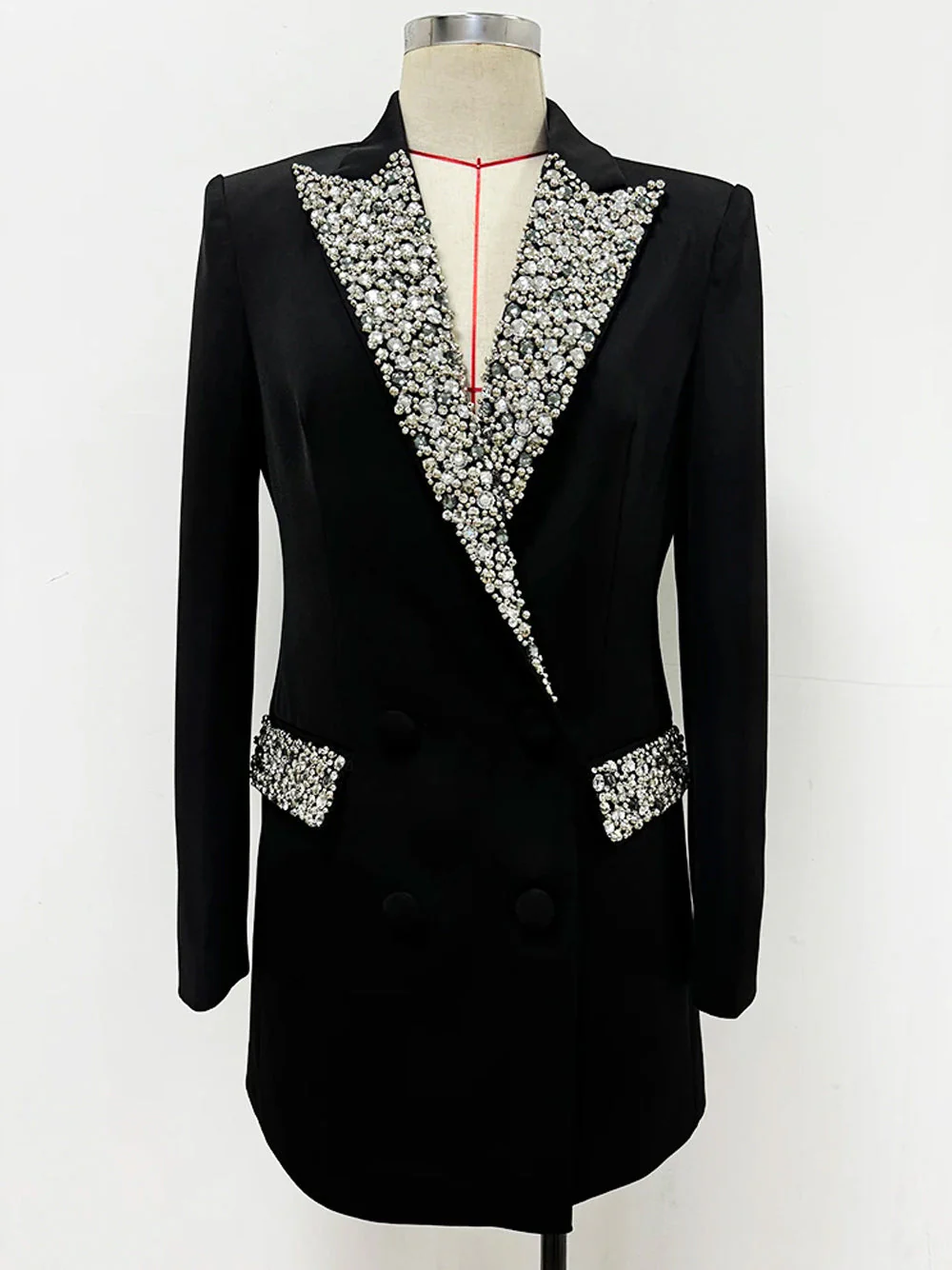 AMANZE Crystal Embellished Blazer Mini Dress - Image 6