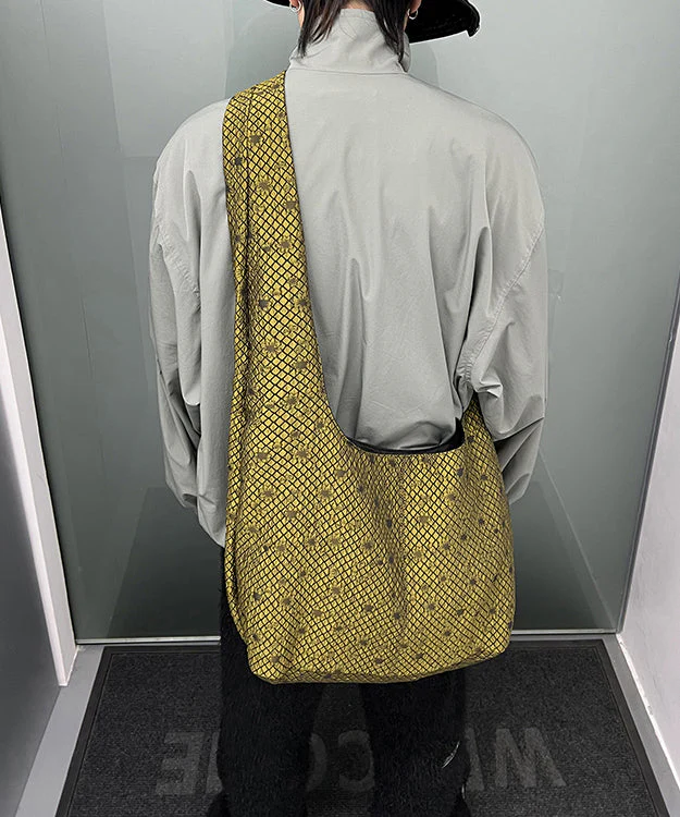 American Large Capacity Embroidery Messenger Bag