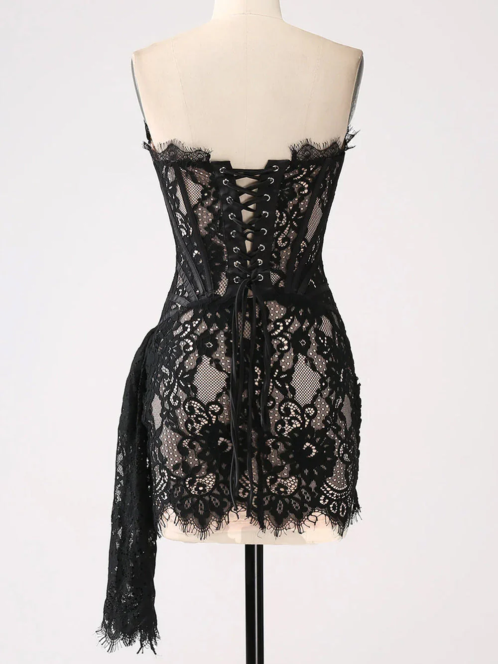 ANGELIC Mini Dress in Black - Image 11