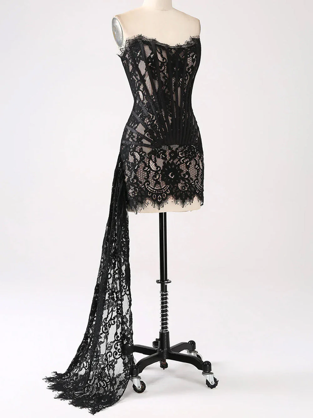 ANGELIC Mini Dress in Black - Image 7