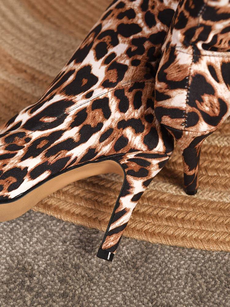 Animal Printed High Heel Boots - Image 15