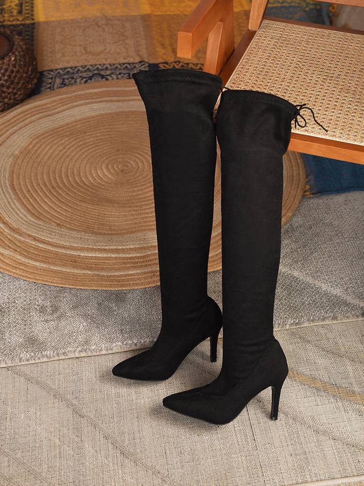 Animal Printed High Heel Boots - Image 25
