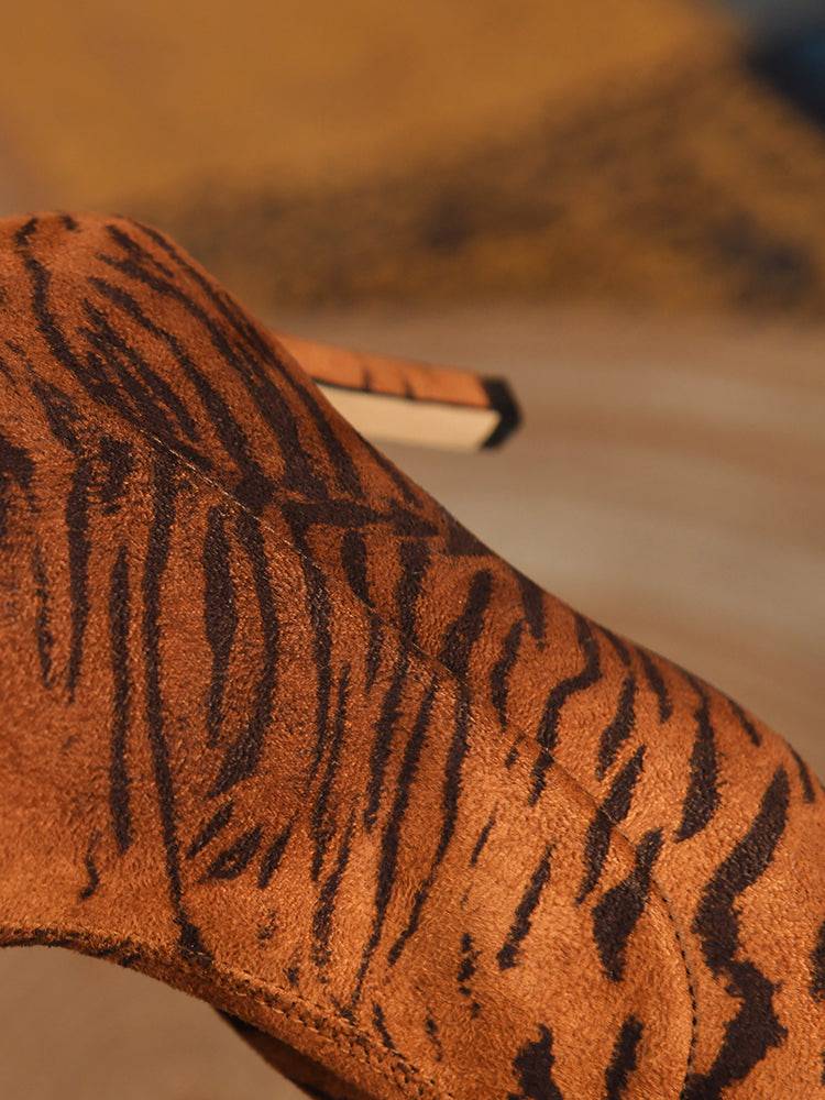Animal Printed High Heel Boots - Image 8