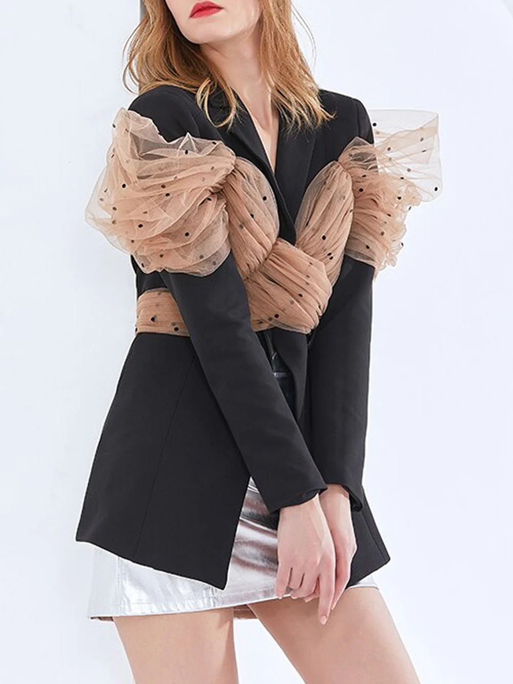 ARCO Blazer w Wrapped Mesh Bow-knot - Image 11