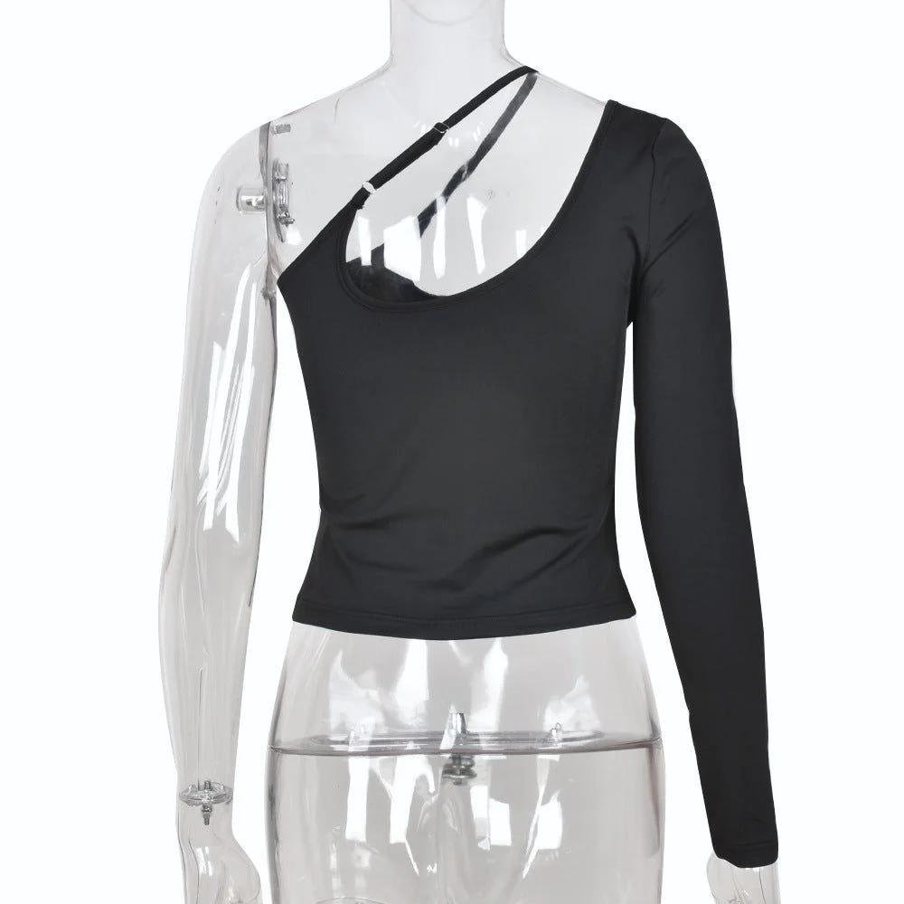 Artistic Creation Asymmetric One Shoulder Top - Image 7