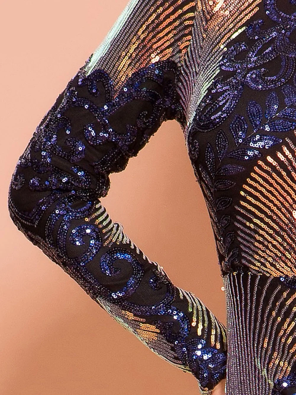 ASAMA Backless Sequin Maxi Dress - Image 9