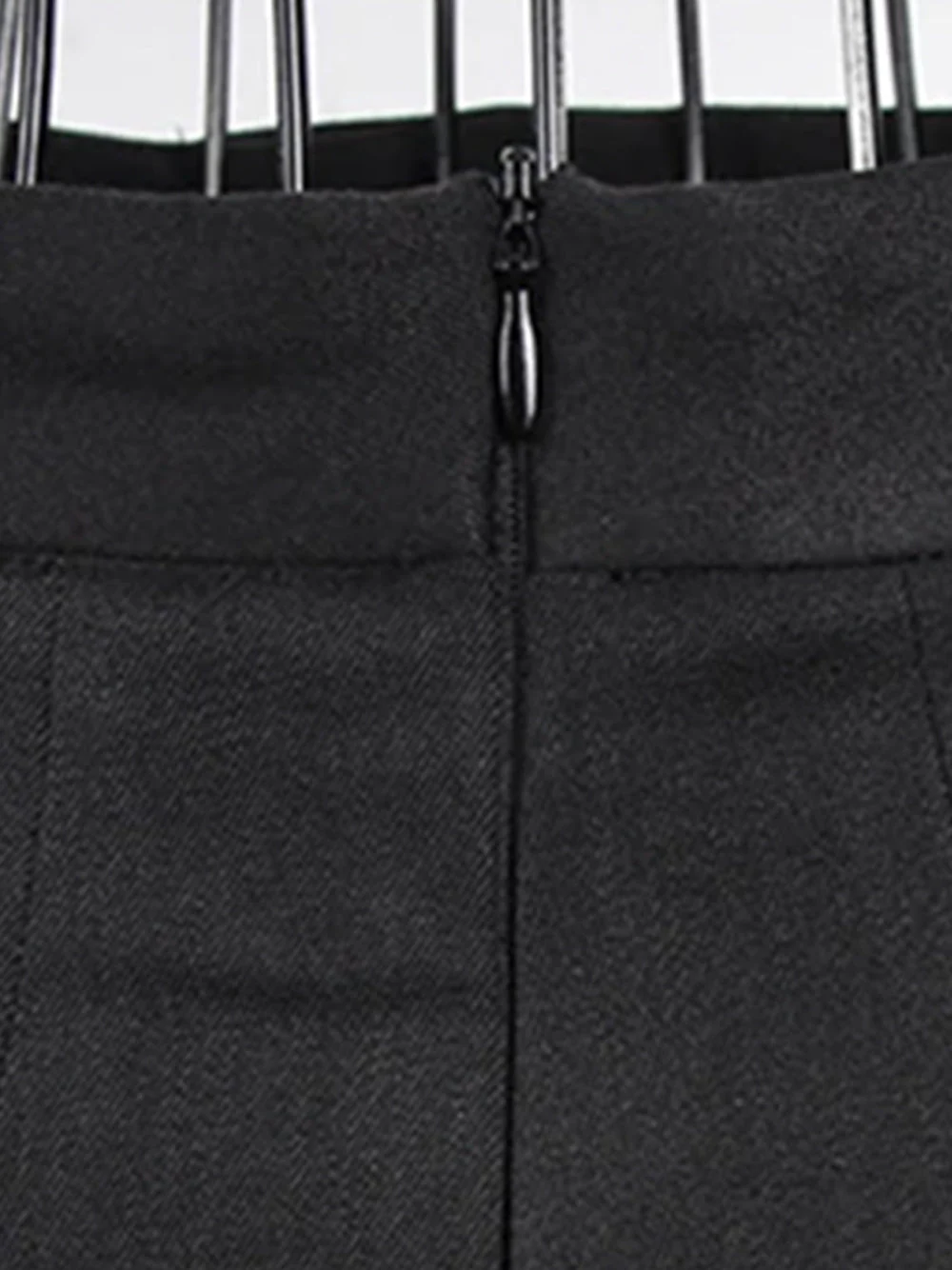 Asymmetrical Patchwork Mesh Skirt - Image 10