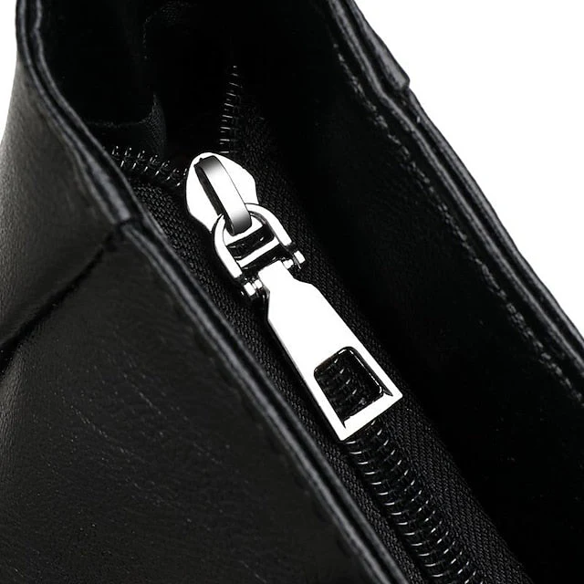 Bag Black Leather Large Faux Tote Stylish - Image 4