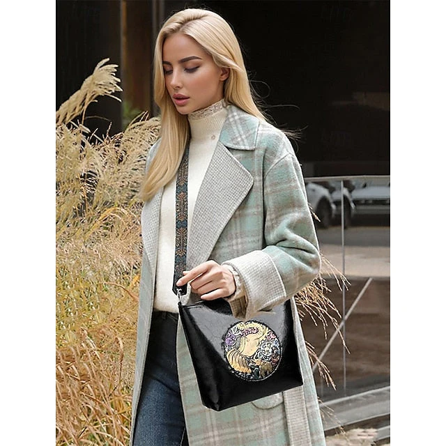 Bag Elephant Shoulder Boho Vintage Embossed - Image 3