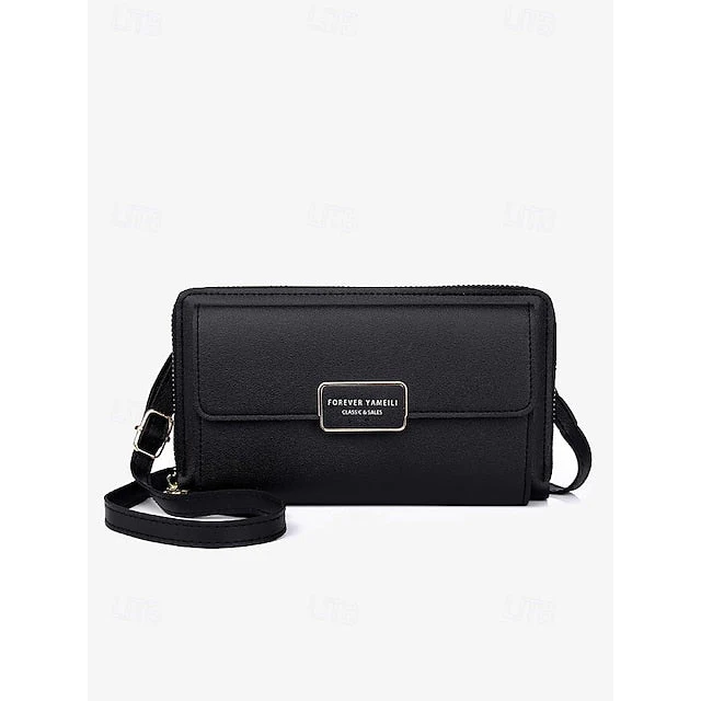 Bag Mobile Leather Crossbody PU Phone Wristlet - Image 13