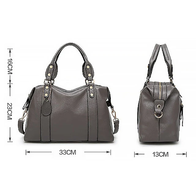 Bag PU Shoulder Handbag Crossbody Boston - Image 6