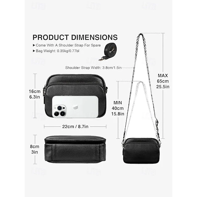 Bags Shoulder Office Bag Crossbody Leather Handbag - Image 8