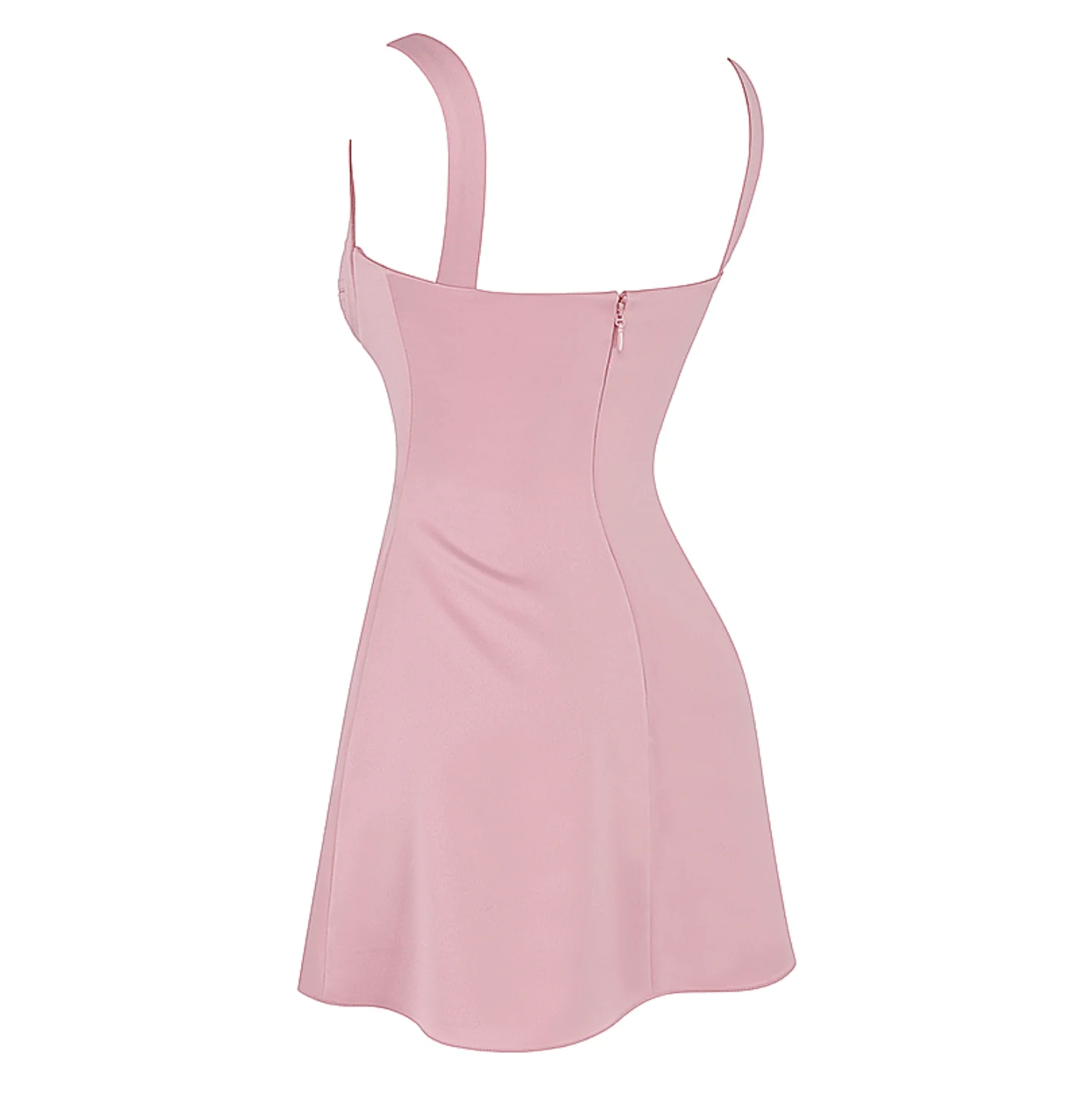 Balancing Satin Mini Dress - Image 10