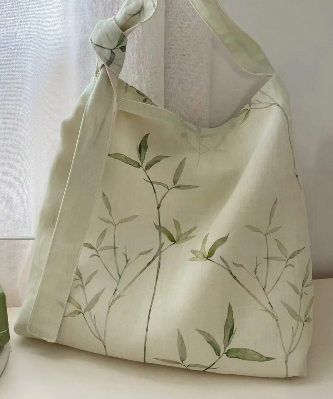 Bamboo Leaf National Canvas Shoulder Crossbody Bag - Image 4