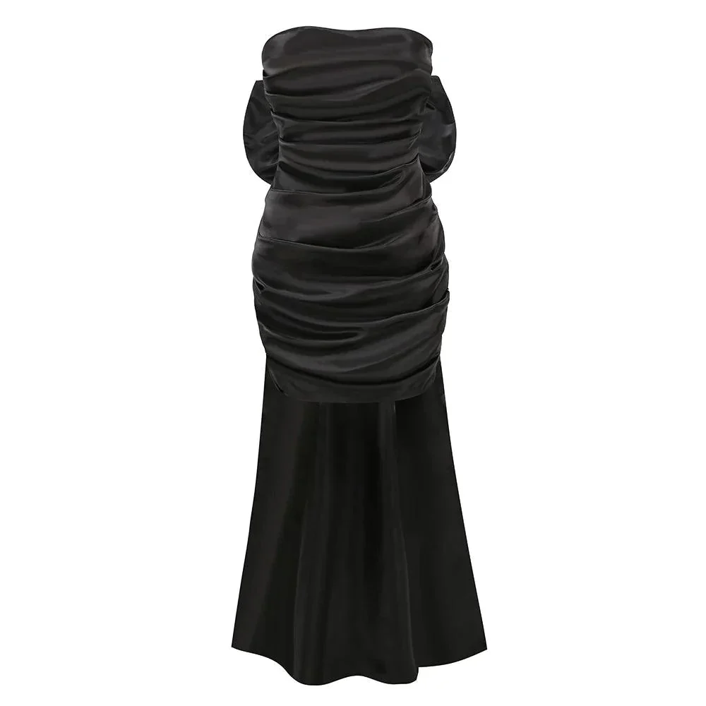 Beauty Of You Oversized Bow Satin Mini Dress - Image 13