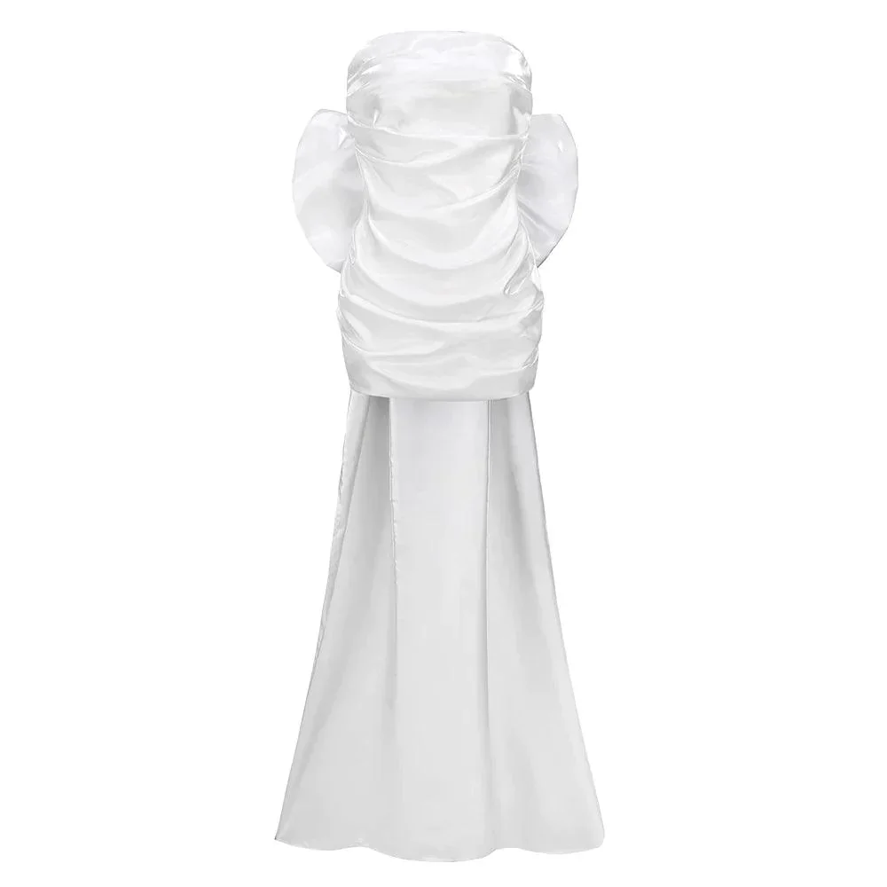 Beauty Of You Oversized Bow Satin Mini Dress - Image 17