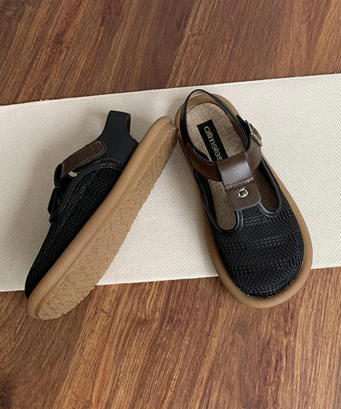 Beige Breathable Mesh Casual Splicing Hiking Sandals - Image 5