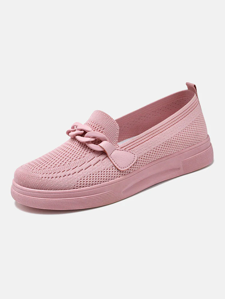 Breathable Knitting  Slip On Loafers - Image 4