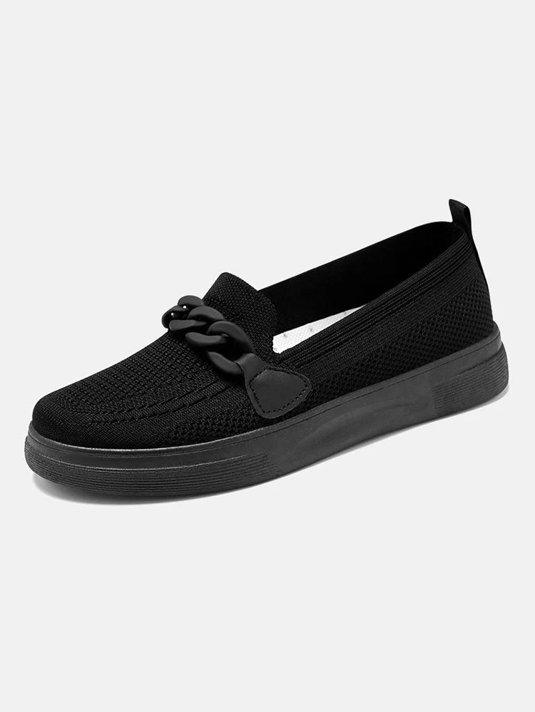 Breathable Knitting  Slip On Loafers - Image 5