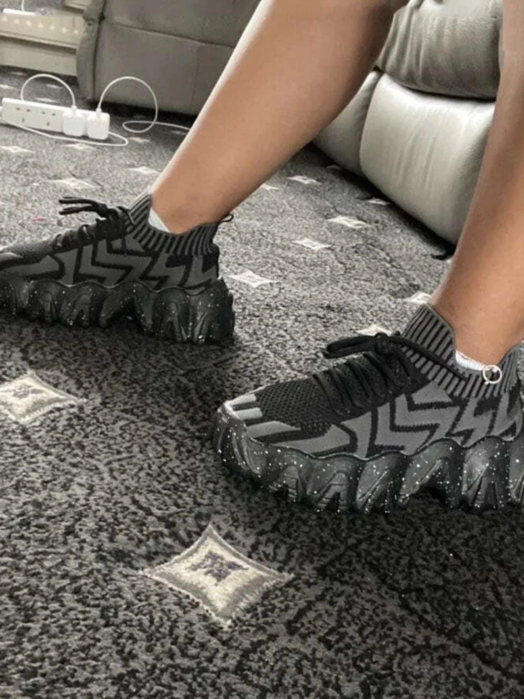 Breathable Lace-Up Sneakers - Image 13