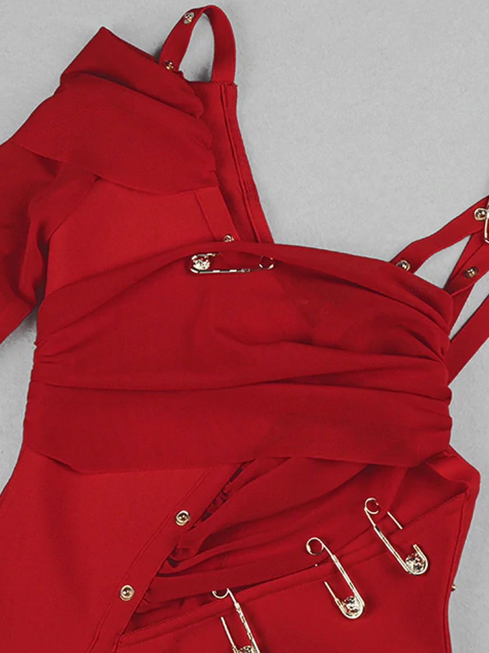 BRIGHTON Slit Dress in Red - Image 7