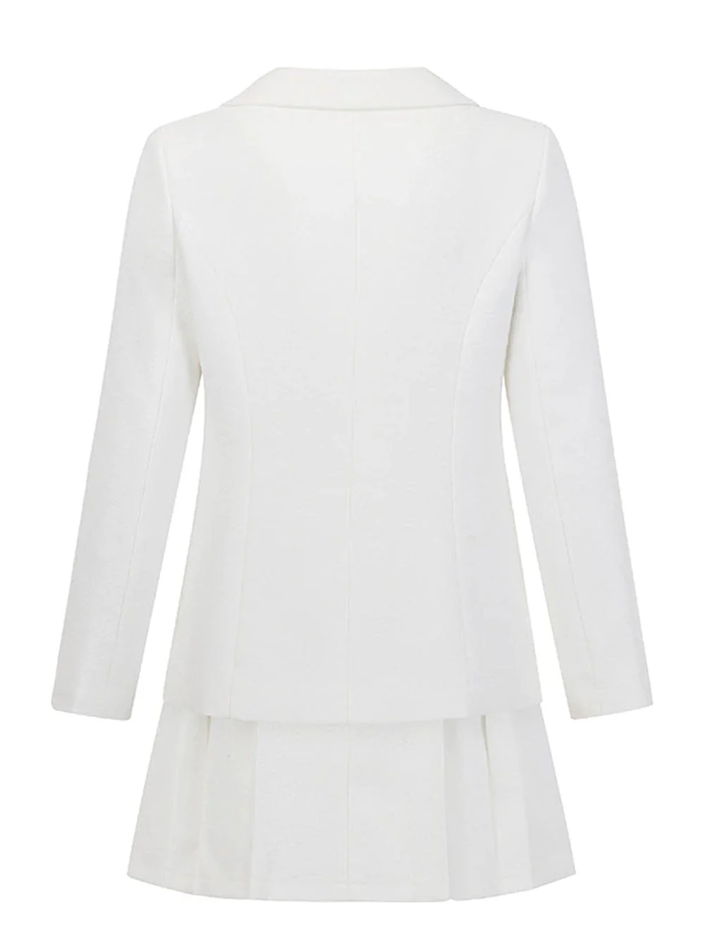 CARA Tweed Wool Blazer & Skirt Set - Image 8