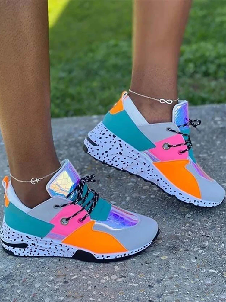 Casual Color Block Sneakers - Image 5