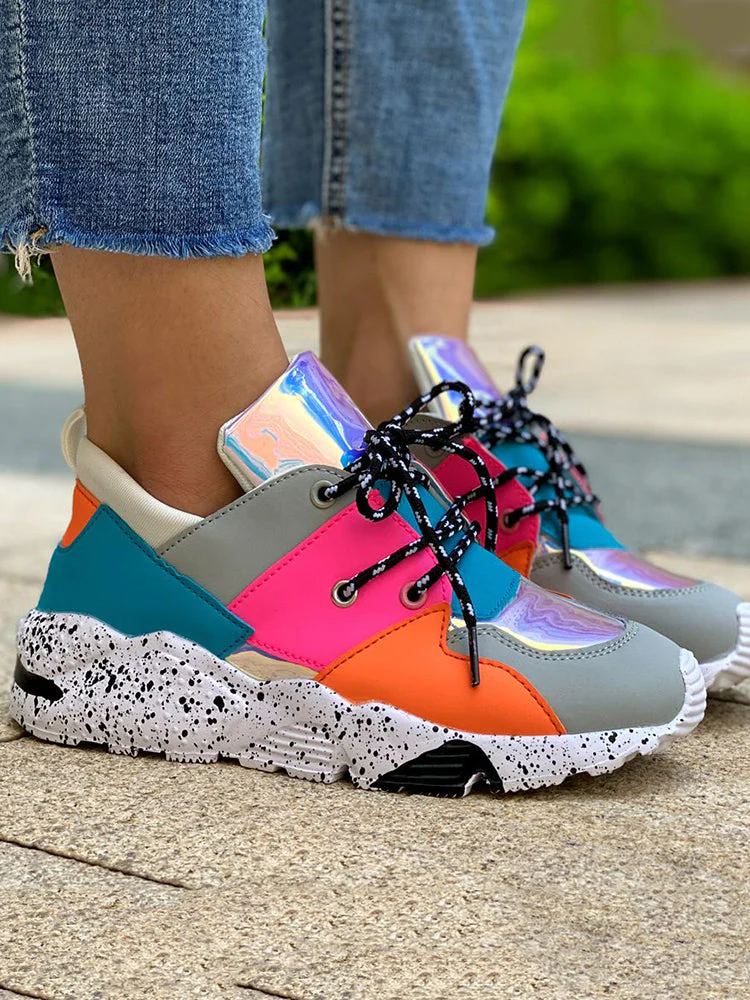 Casual Color Block Sneakers - Image 6