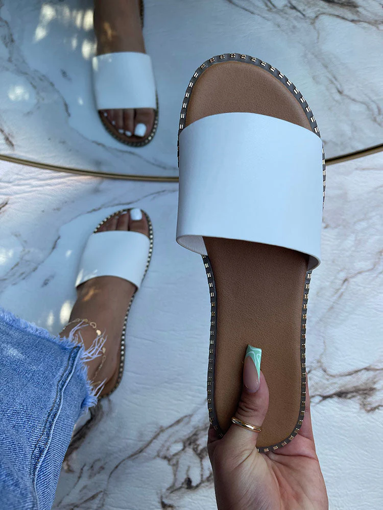 Casual Flat Slides - Image 12