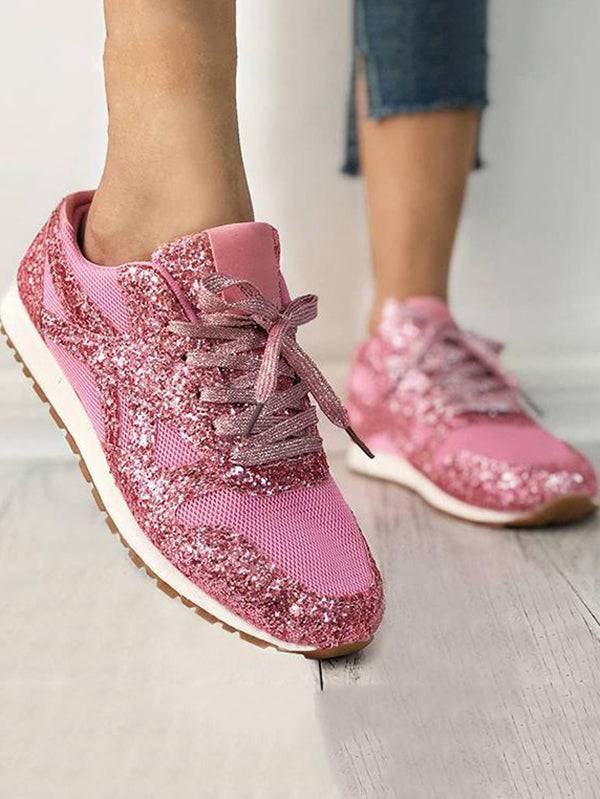 Casual Glitter Breathable Sneakers - Image 14