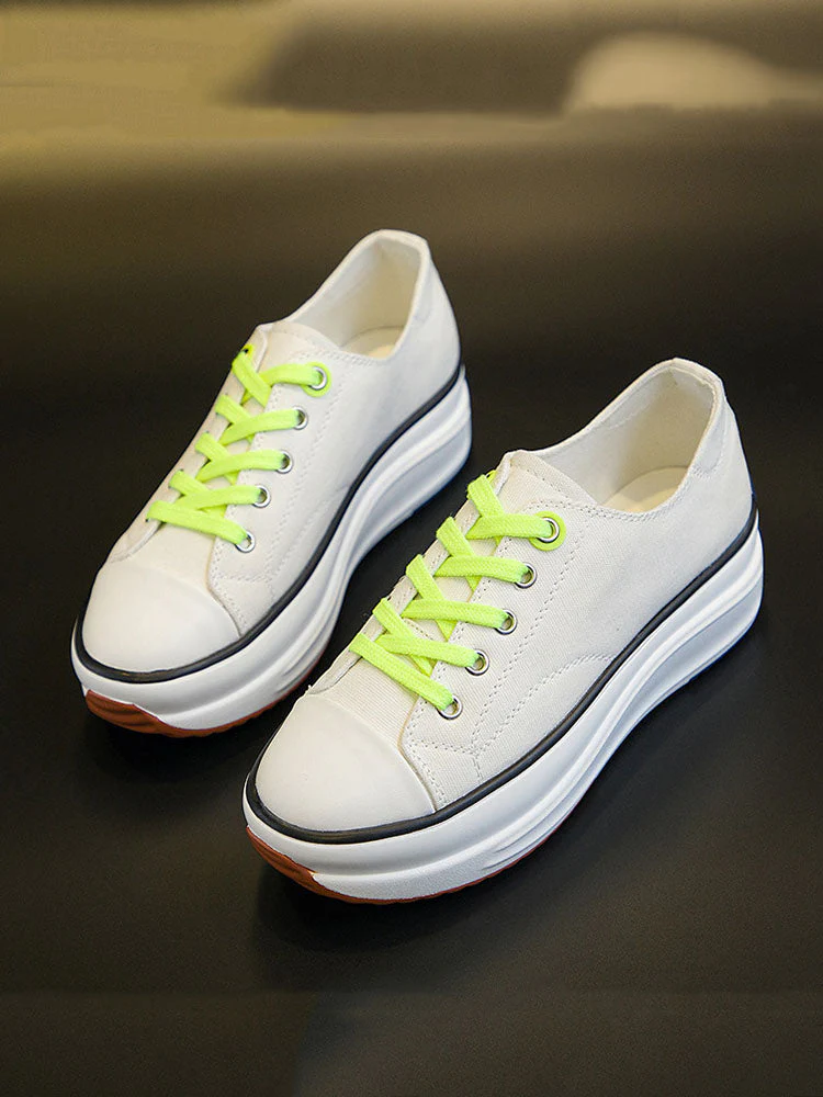 Casual Lace-Up Canvas Sneaker - Image 12