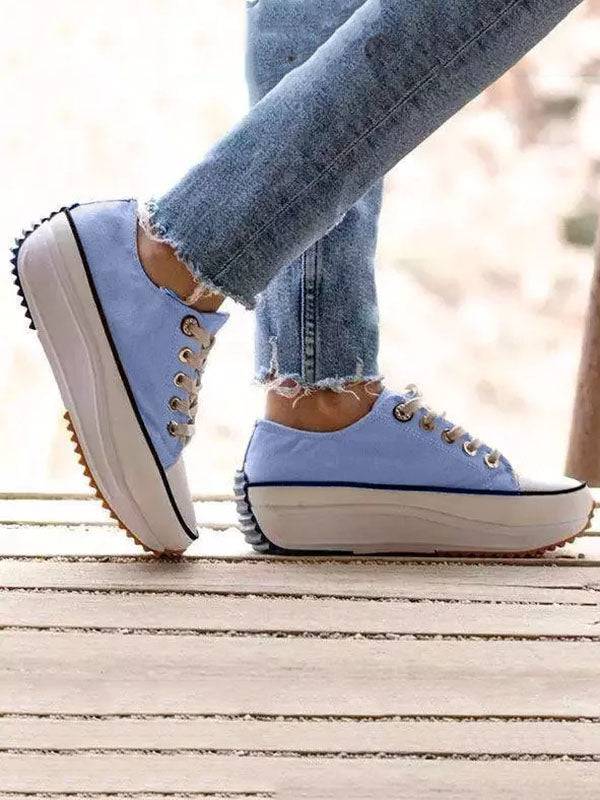 Casual Lace-Up Canvas Sneaker - Image 3
