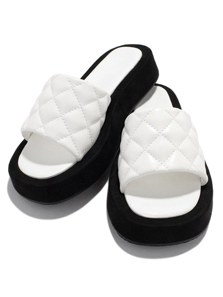 Casual Leather Platform Sandals - Image 2