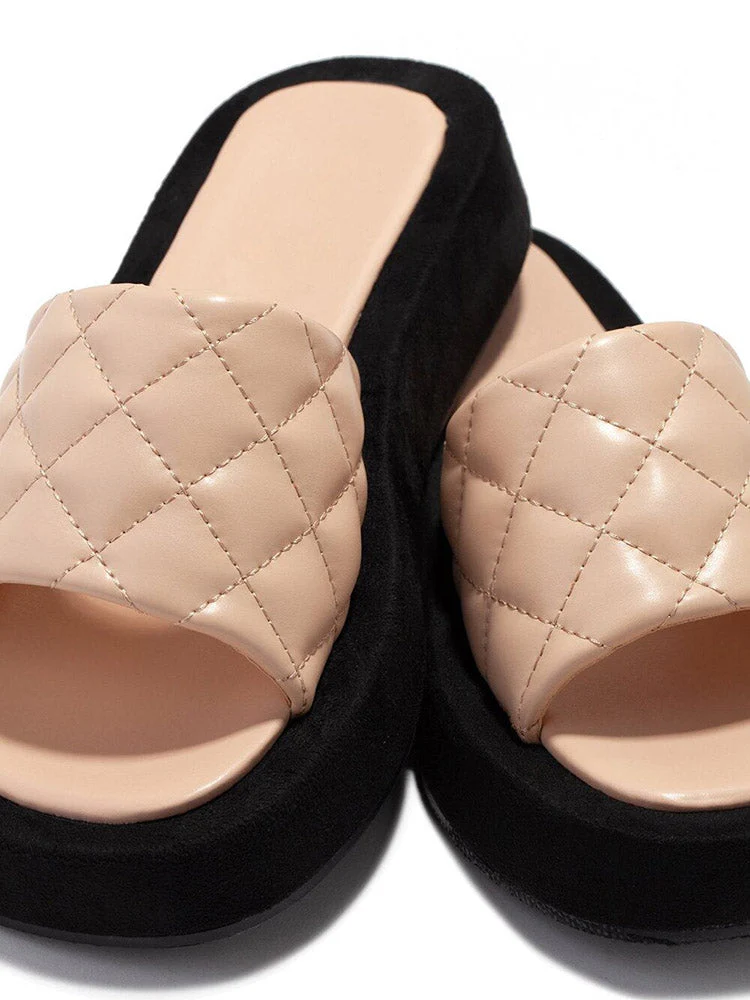 Casual Leather Platform Sandals - Image 6