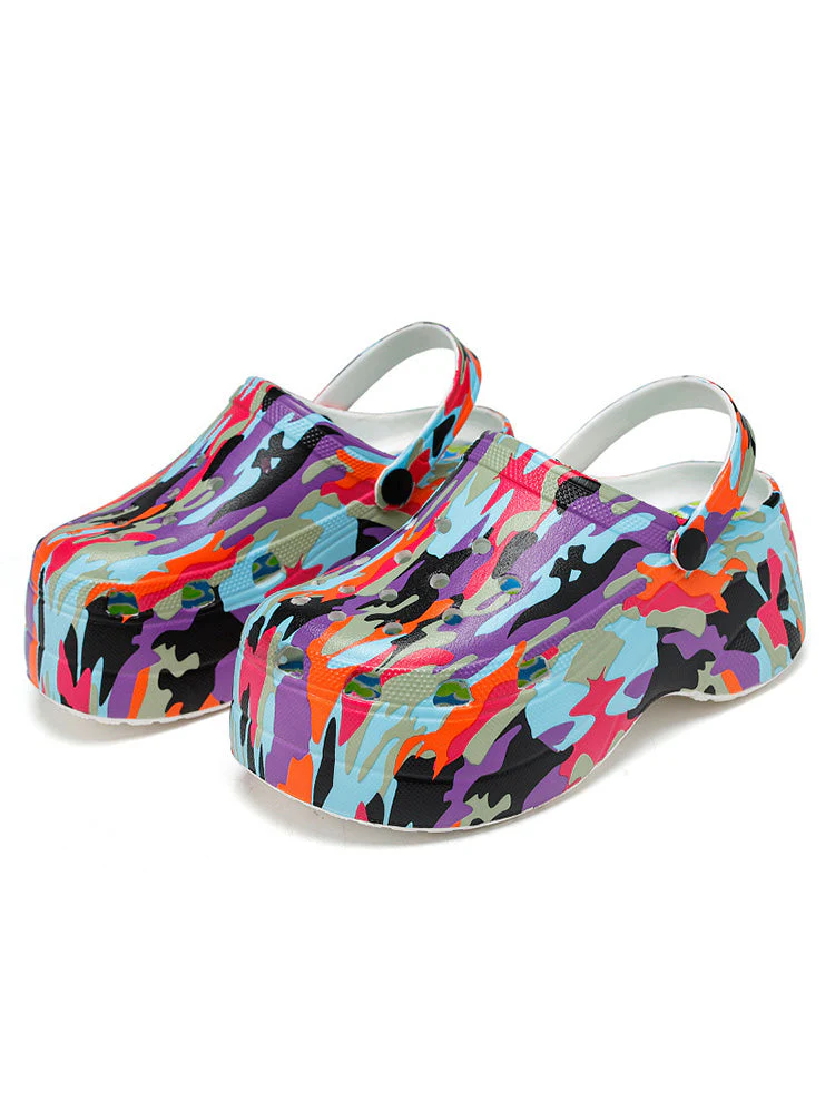Casual Thick Sole Hole Sandals - Image 15