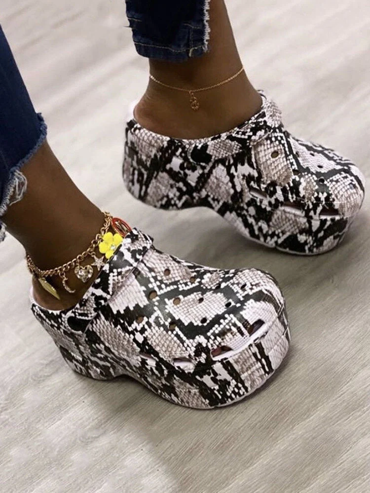 Casual Thick Sole Hole Sandals - Image 20