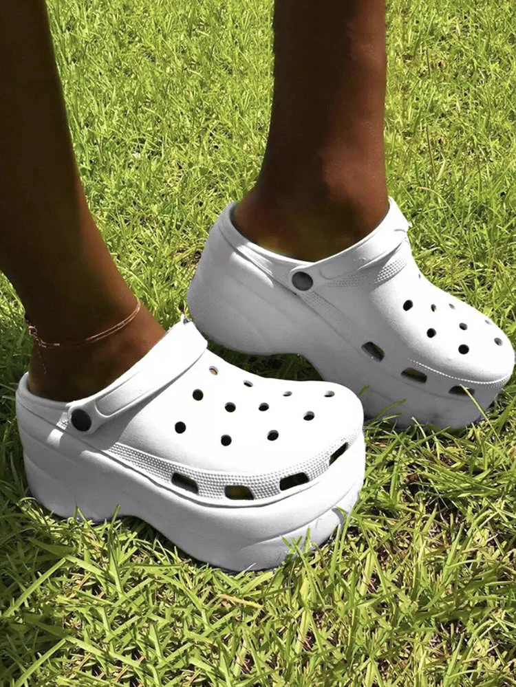Casual Thick Sole Hole Sandals - Image 22