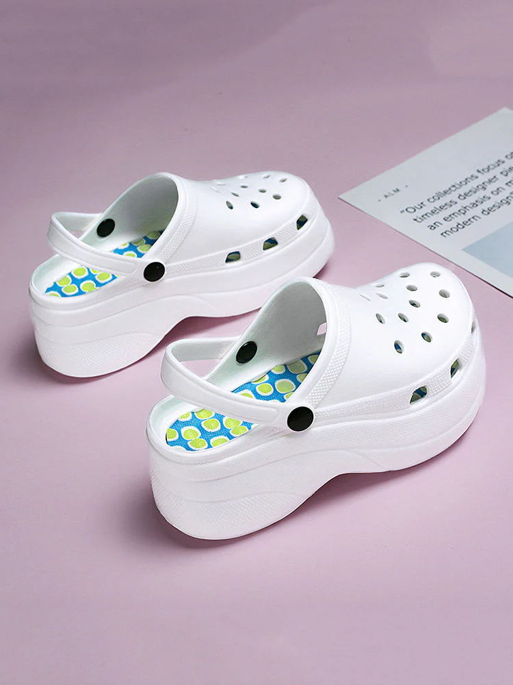 Casual Thick Sole Hole Sandals - Image 24