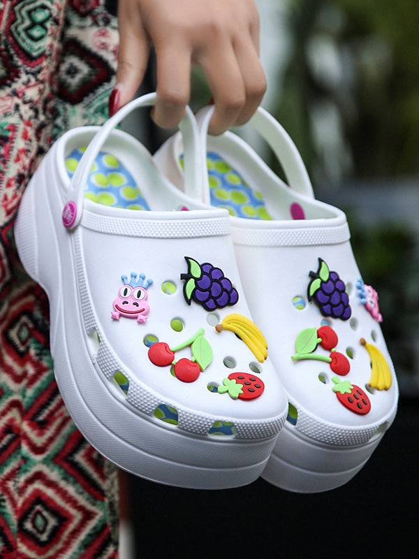 Casual Thick Sole Hole Sandals - Image 26