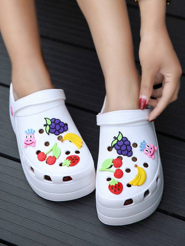 Casual Thick Sole Hole Sandals - Image 28