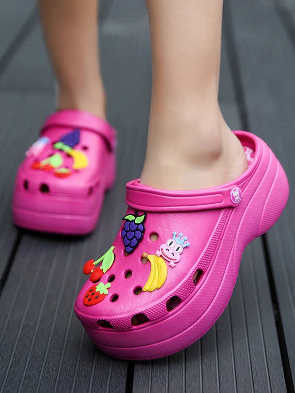Casual Thick Sole Hole Sandals - Image 30