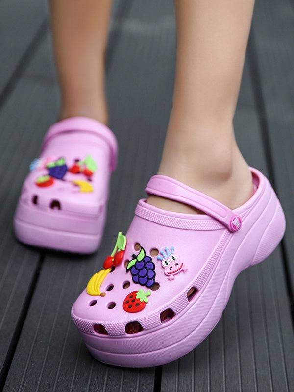 Casual Thick Sole Hole Sandals - Image 33