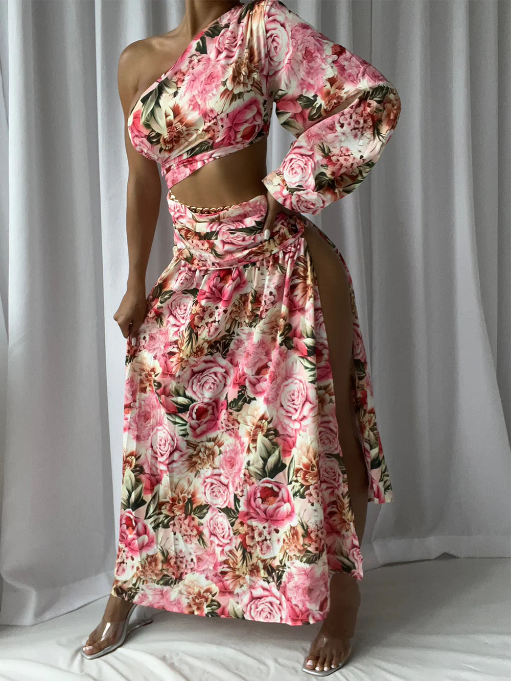 CERASSE One Sleeve Maxi Dress - Image 4