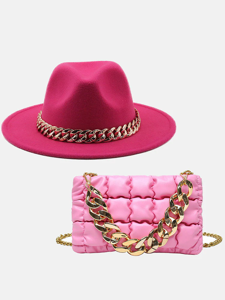 Chain Bag and Matching Hat Set - Image 14